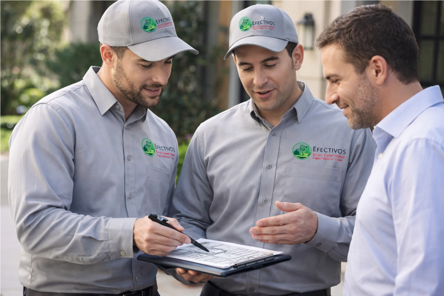 Equipo tecnico en el control de plagas